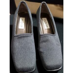Villager Liz Claiborne Gray "Corby" 3" Square Heeled Pump Size 9A Soft Comfy